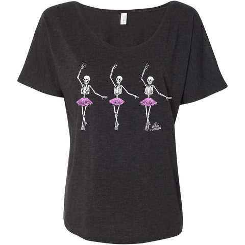 Ballet Macabre - Charcoal Black Women's Slouchy T-shirt